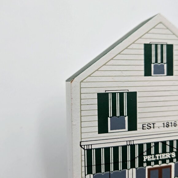 The Cat's Meow Village Vintage Lot 90’s Wooden House Town Buildings 8 Pieces - Picture 14 of 16